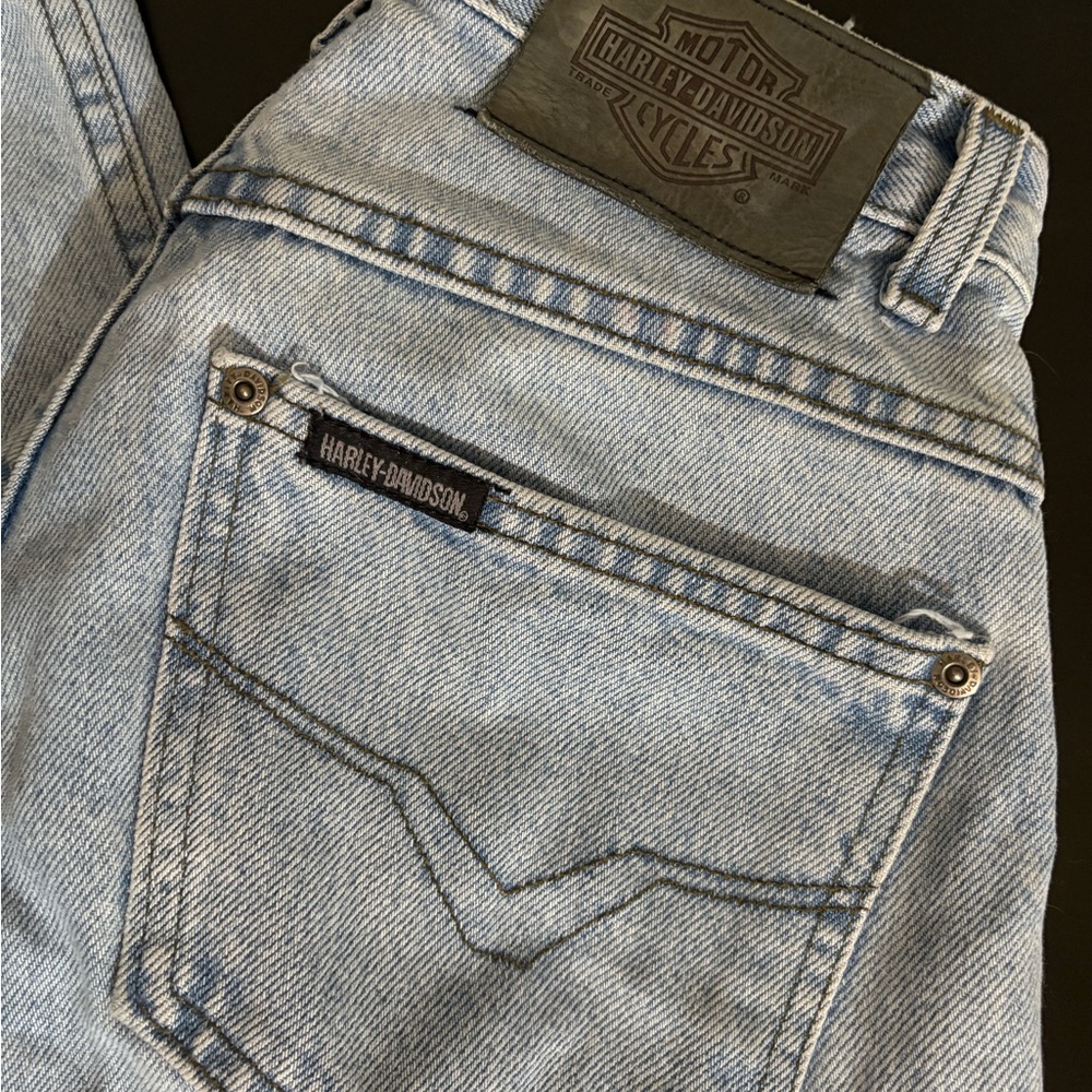 Harley-Davidson Women's Light Blue Straight Leg Jeans